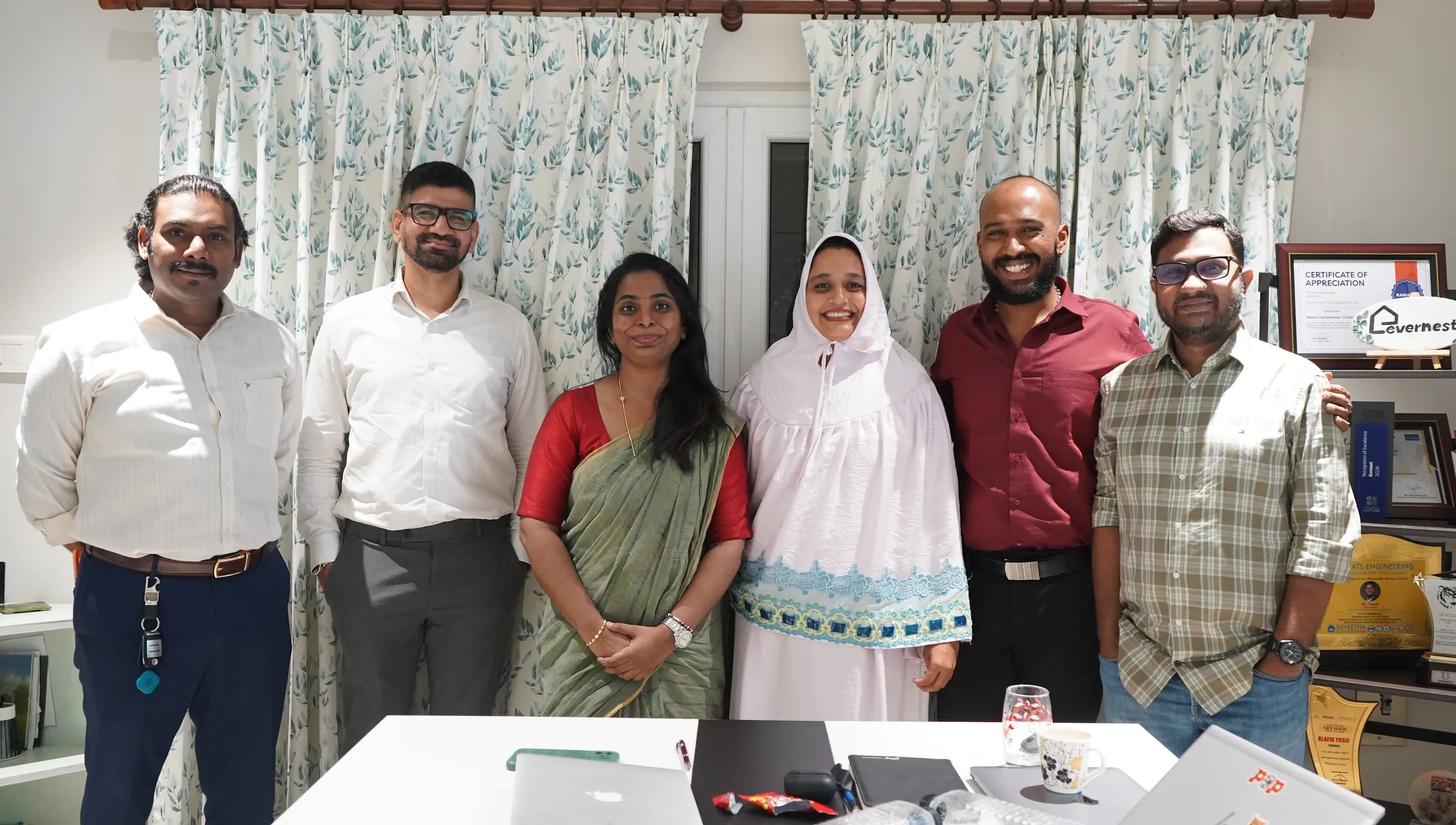 The Evrnest team at the Chennai office
