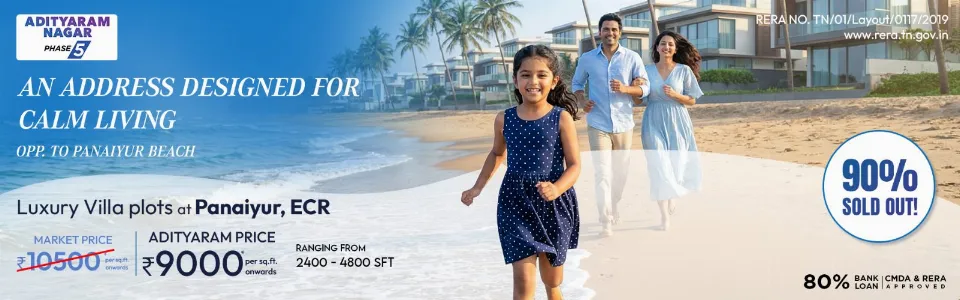 Adityaram Nagar 5, Panaiyur,ECR, Chennai