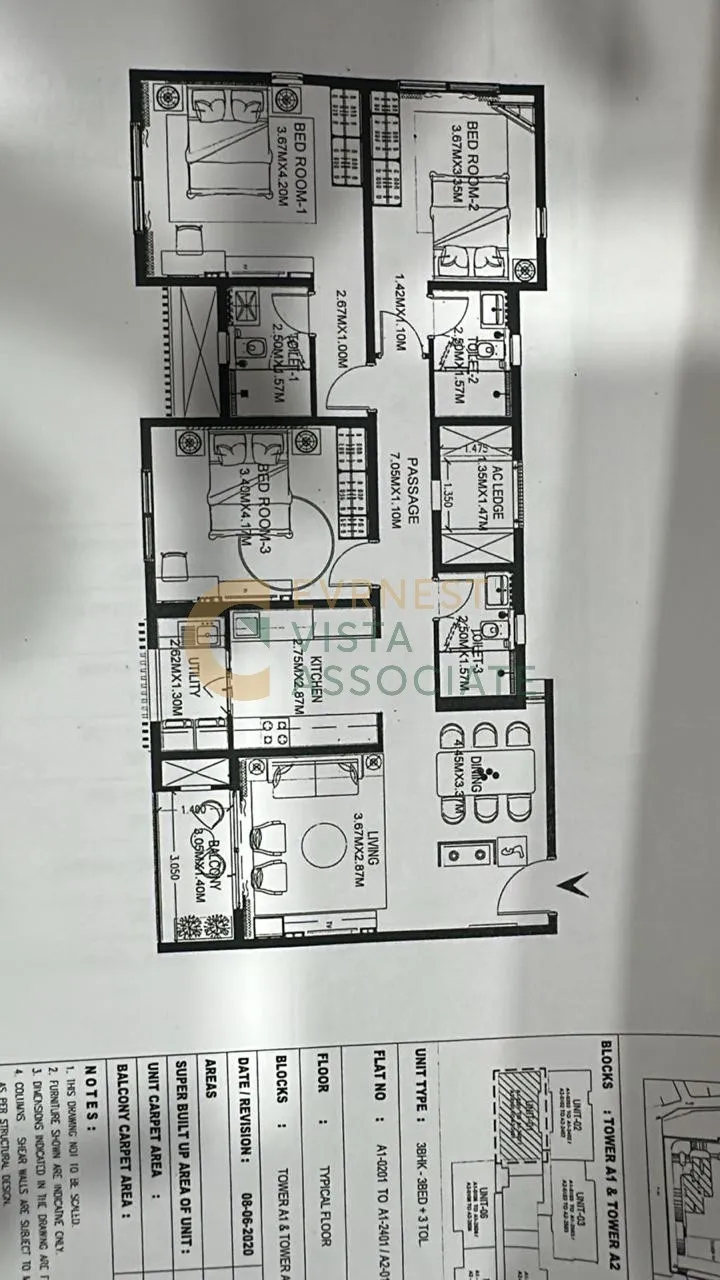 Brigade World trade Centre, Floor plan