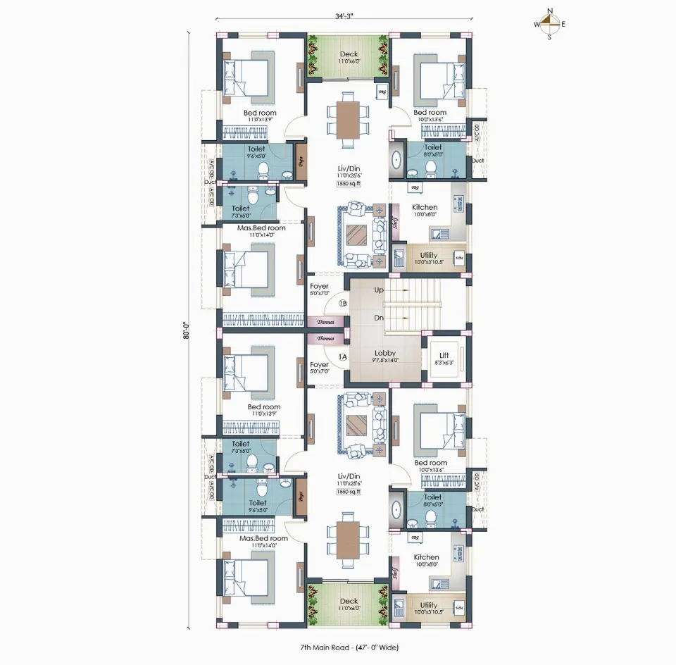 Pushkar Shree Soundarya, Floor plan