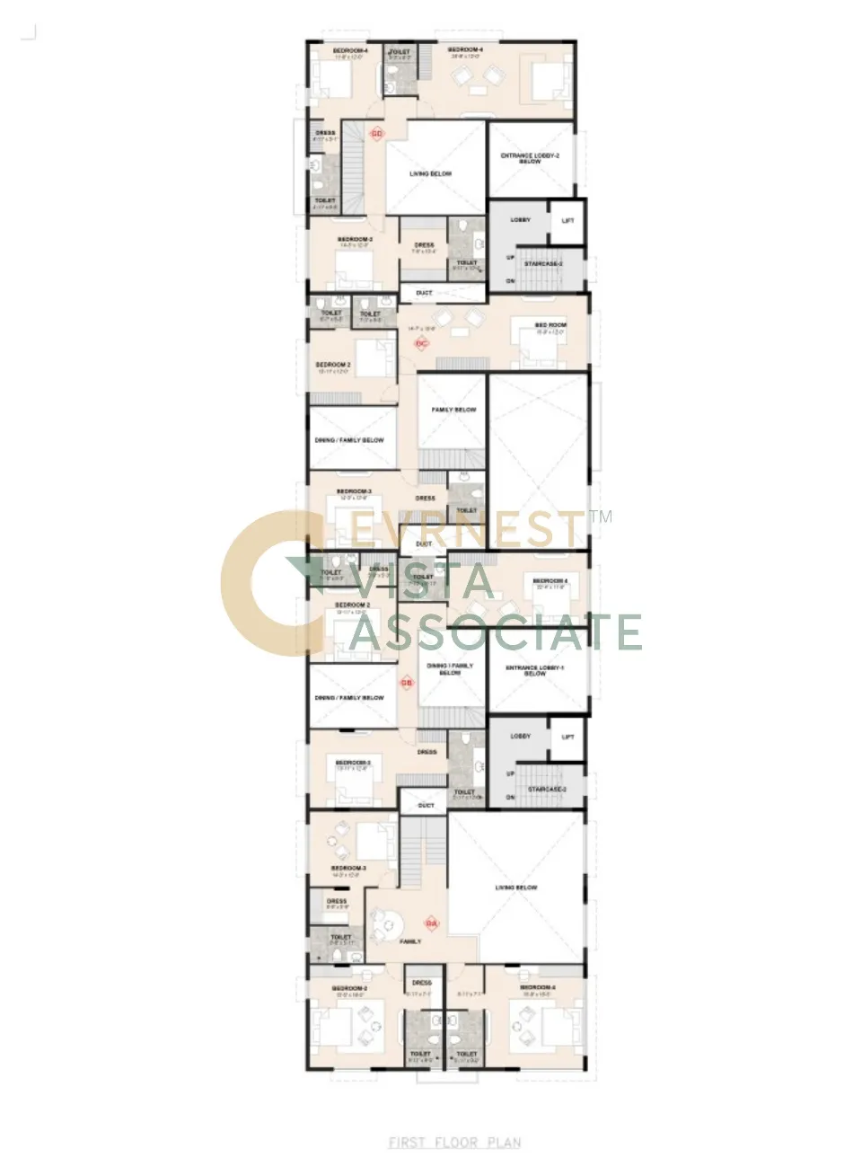 BBCL 99 Chamiers, Floor plan