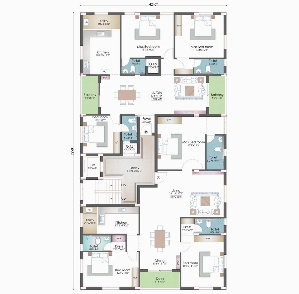 Pushkar Golden Brook, Floor plan