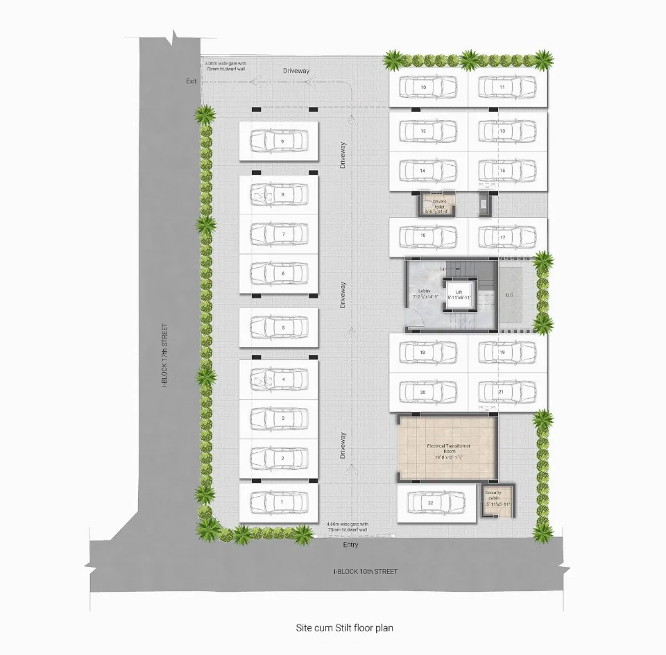 Pushkar Bindiya Gardens, Floor plan