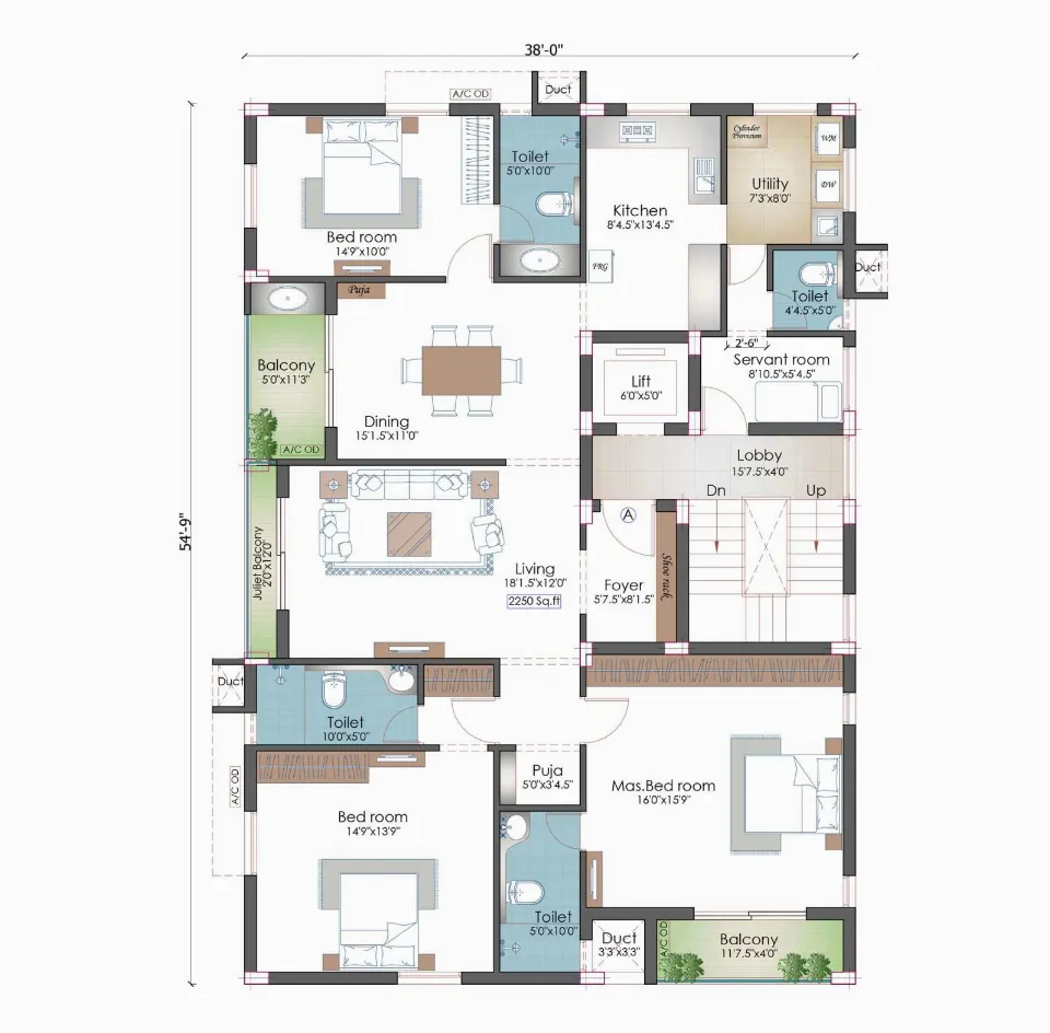 Pushkar AV Serenity, Floor plan