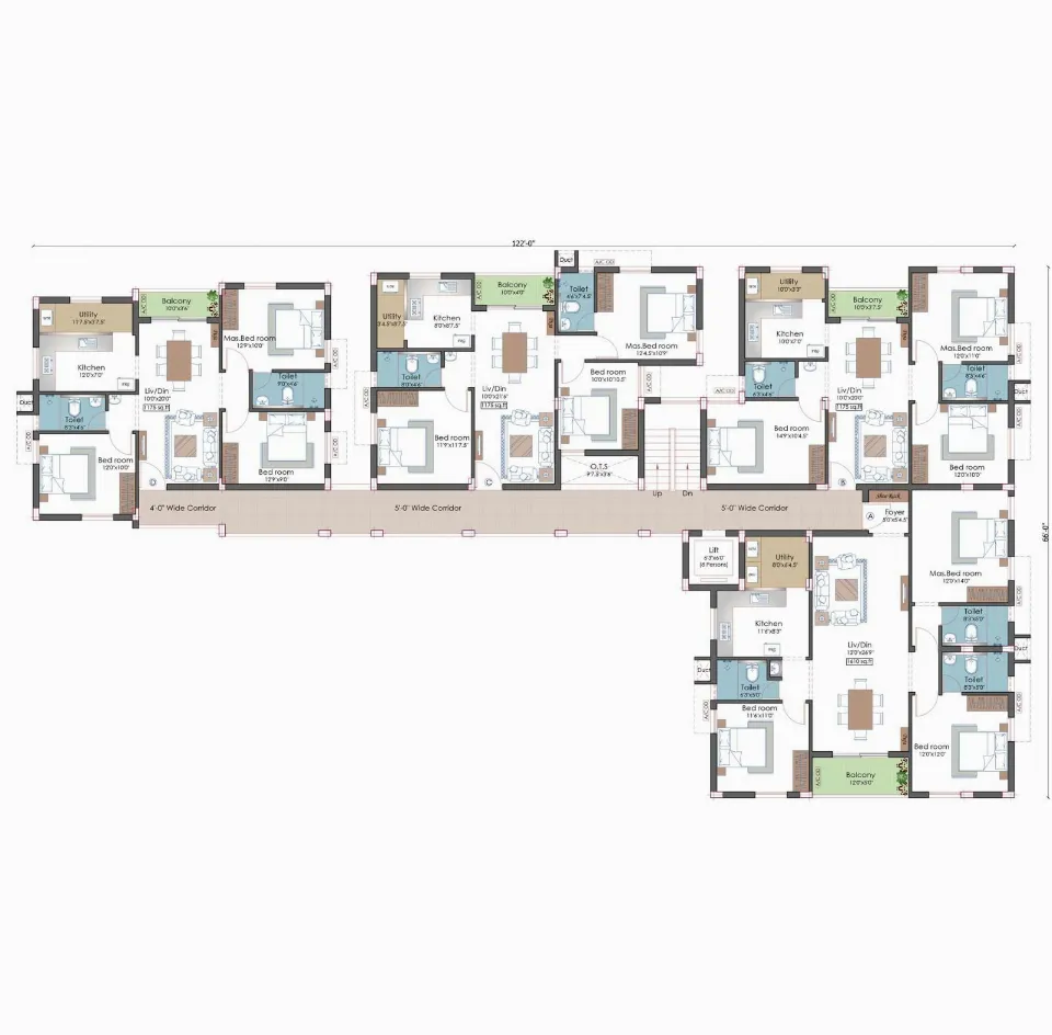Pushkar Violet Radiance, Floor plan