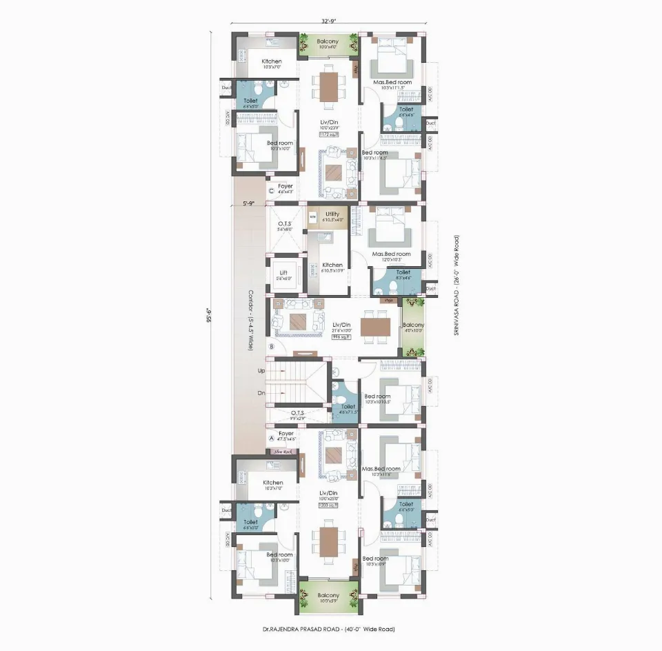 Pushkar Neem, Floor plan