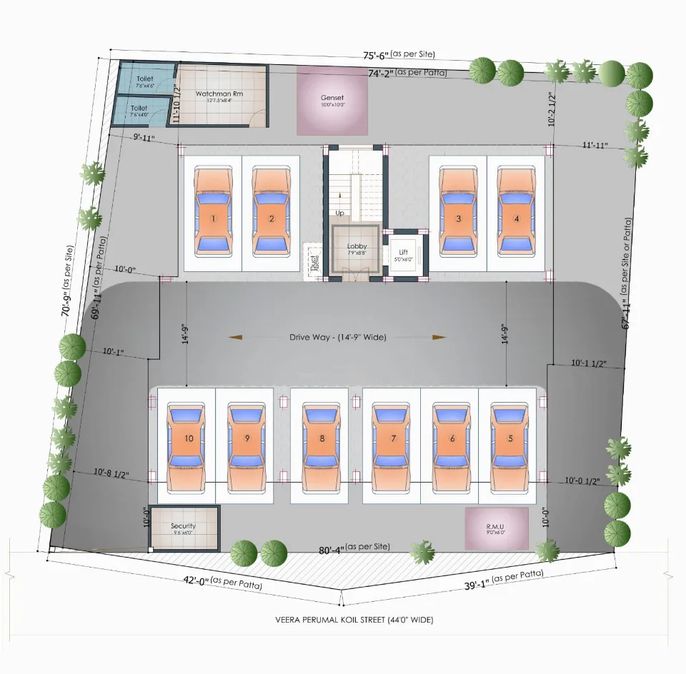 Pushkar Skanda, Floor plan