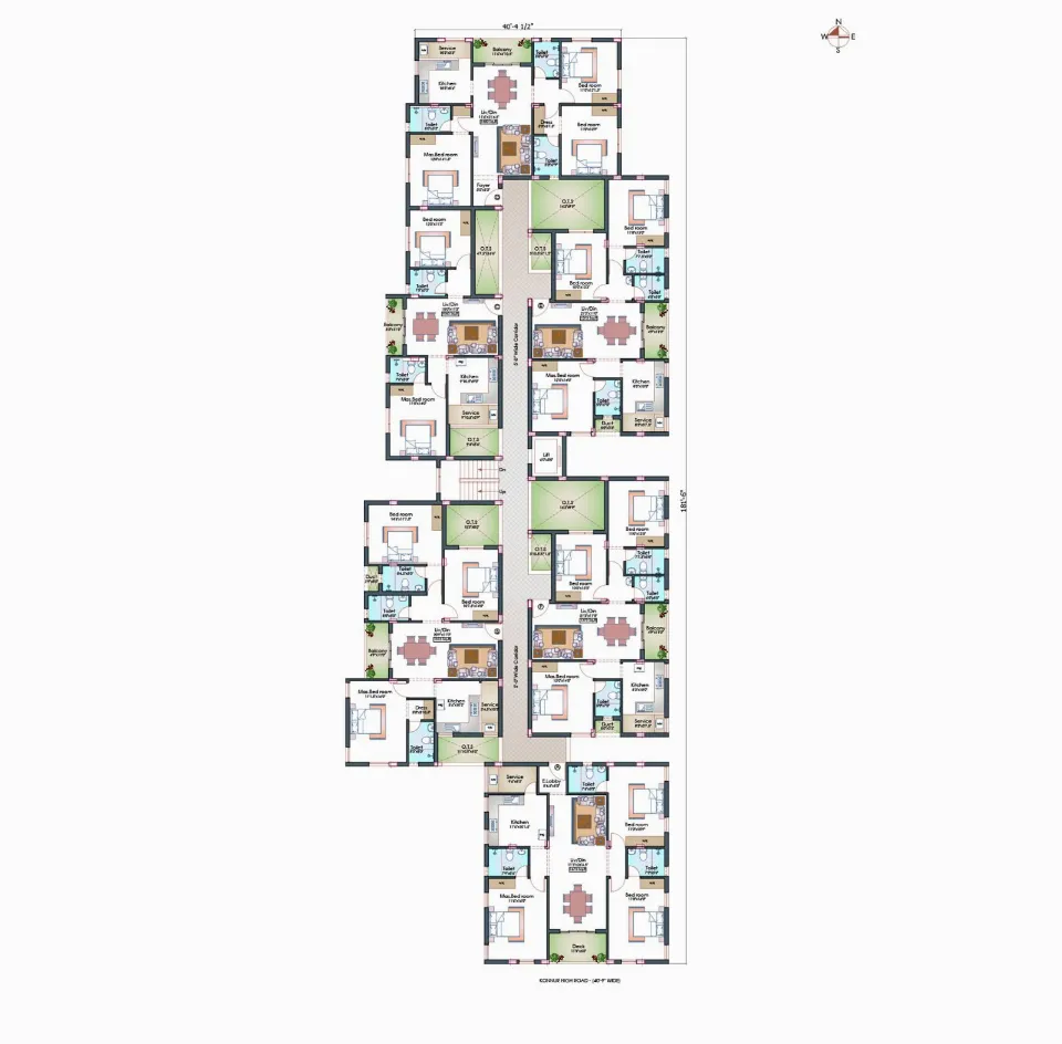 Pushkar Temple Ridge, Floor plan