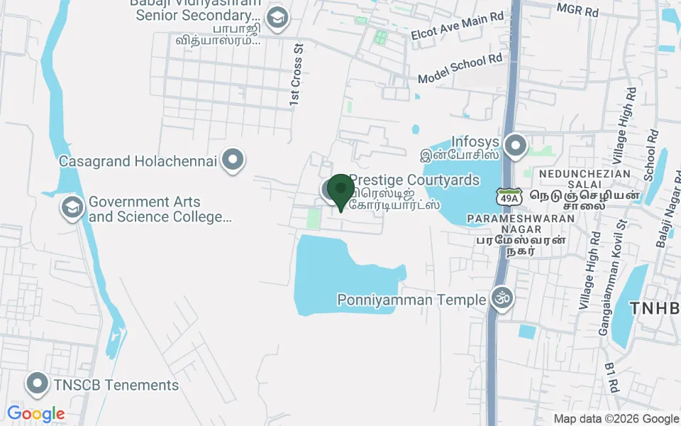 Map, Casagrand Holachennai