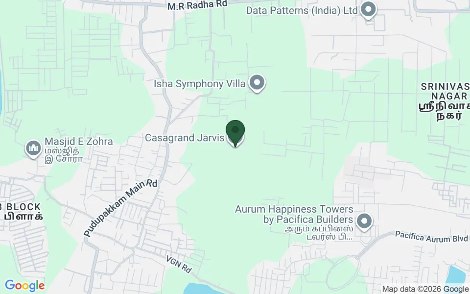 Map, Casagrand Jarvis