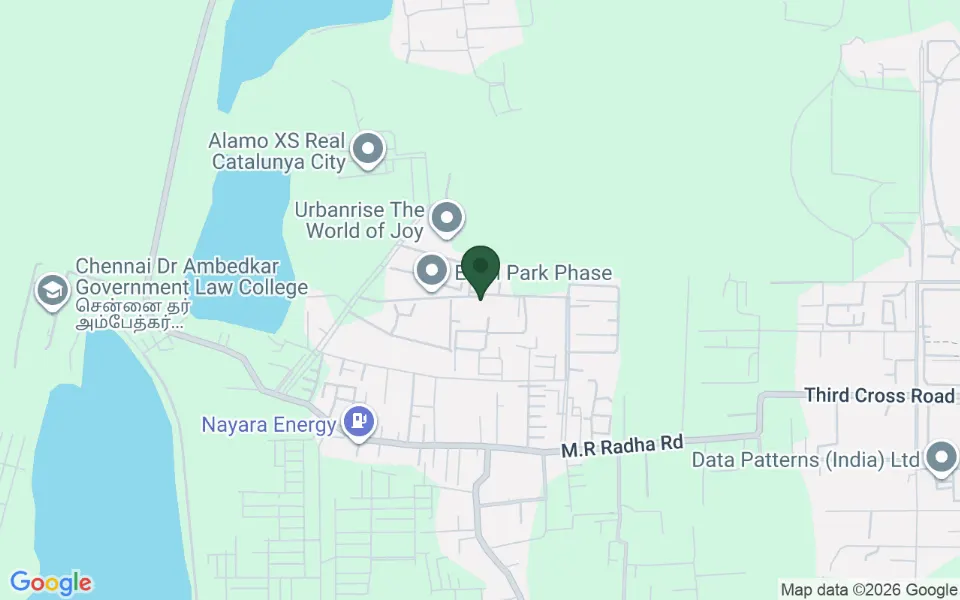 Map, Pragnya Eden Park Phase 2