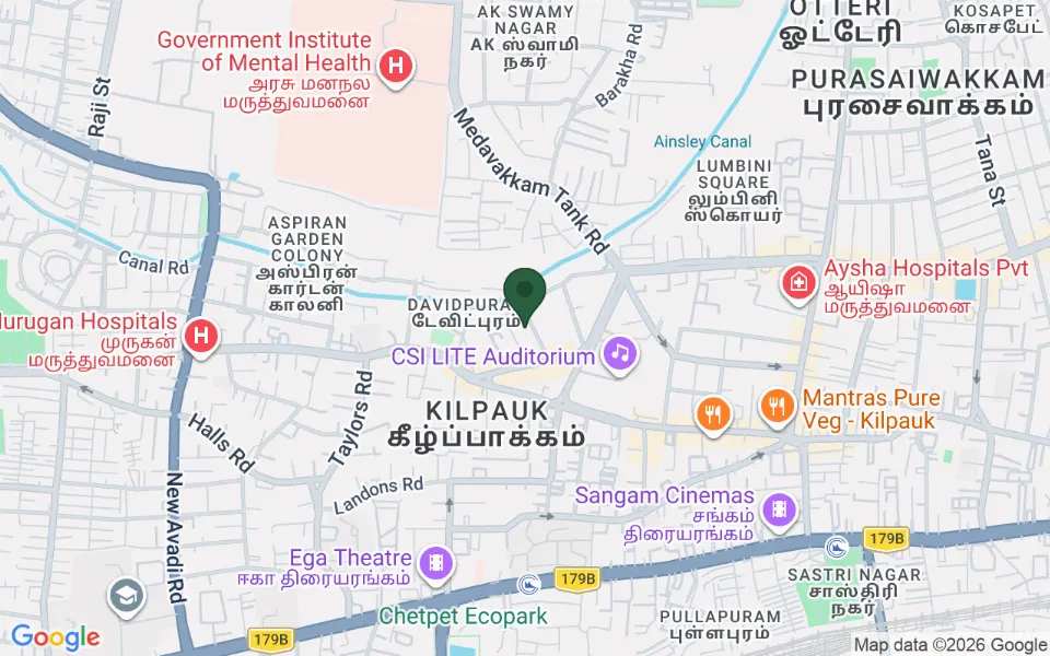 Map, Pushkar Gettu Apartments