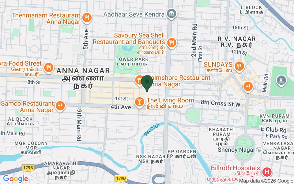 Map, shanthi colony