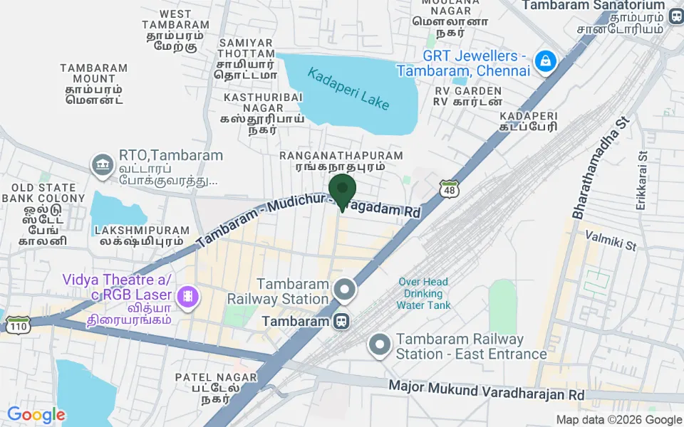 Map, Tambaram - Hospital